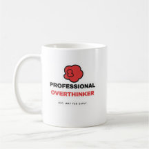 Professionell överanalysator Rolig kaffemugg