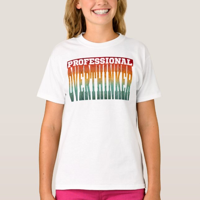 Professionell överanalysator t shirt (Framsida)