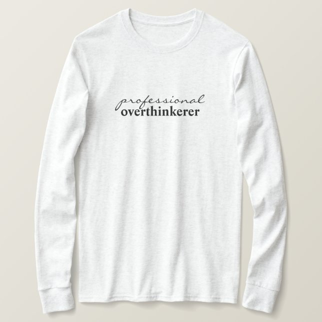 professionell överanalysator t shirt (Design framsida)