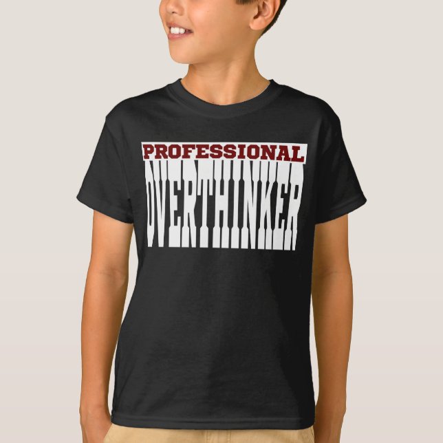 Professionell överanalysator t shirt (Framsida)