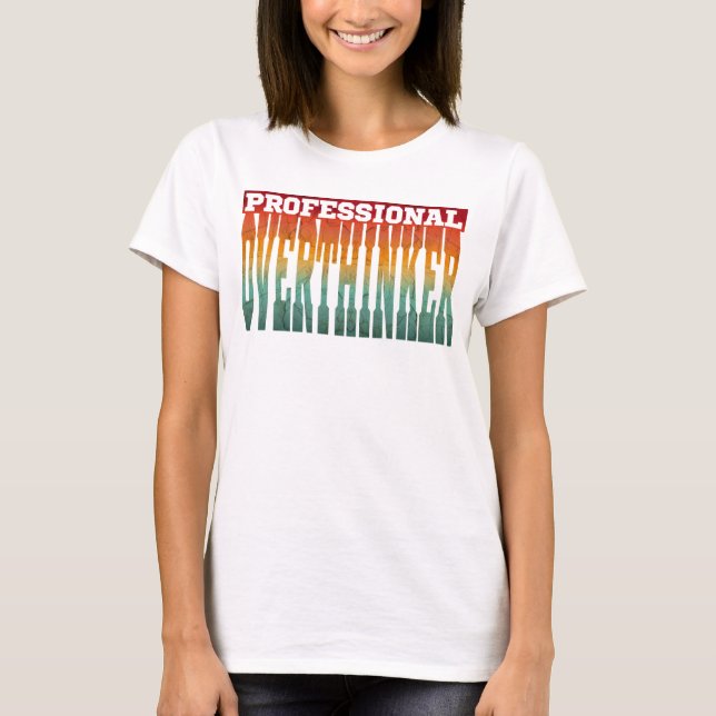 Professionell överanalysator t shirt (Framsida)