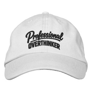 Professionell Övertänkare Rolig Humor Broderad Keps