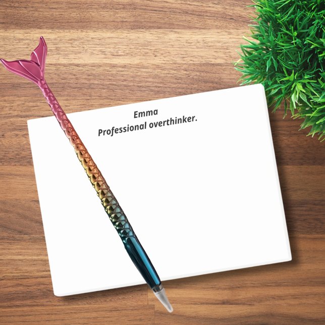 Professionell, övertänkare, roligt, Witty, Anpassn Post-it Block (Skapare uppladdad)