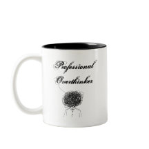 Professionell Övertänkare Tvåtons Kaffemugg 