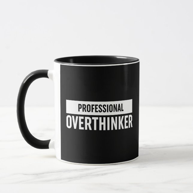 Professionell Overthinker Mugg (Vänster)