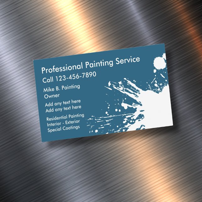 Professionell Painter Affärskort Magnet (Skapare uppladdad)
