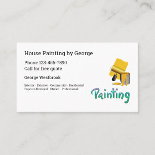 Professionell Painter Enkel modern Visitkort