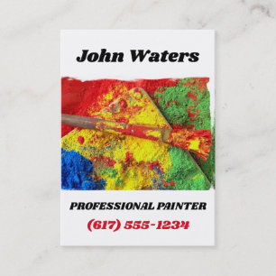 Professionell Painter Måla och dekorera skinn Visitkort