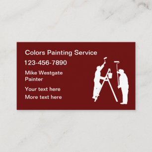 Professionell Painter Ny visitkortsmall Visitkort