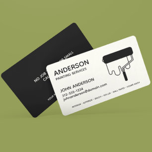 Professionell Painting Black Noir-Anpassningsbar Visitkort