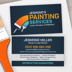 Professionell Painting Services - House Painter Bu Visitkort