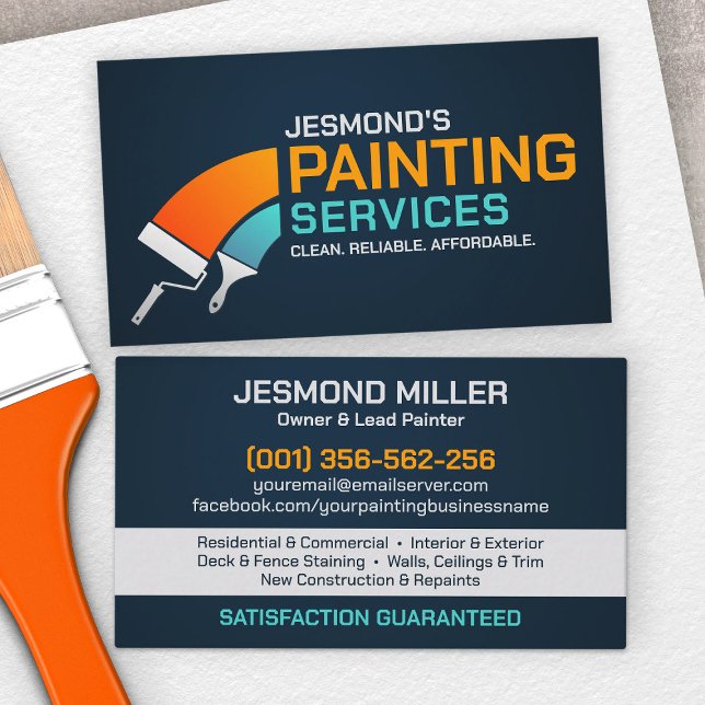 Professionell Painting Services - House Painter Bu Visitkort (Skapare uppladdad)