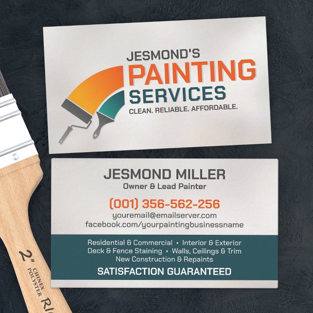 Professionell Painting Services - House Painter Bu Visitkort (Skapare uppladdad)