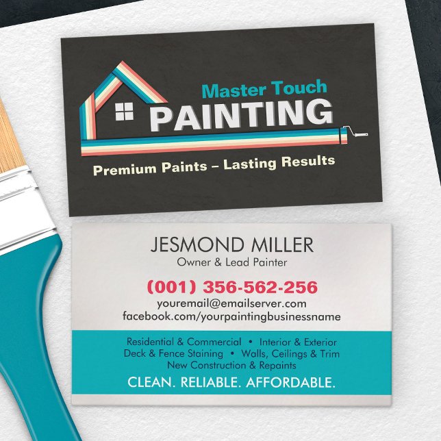 Professionell Painting Services - House Painter Bu Visitkort (Skapare uppladdad)
