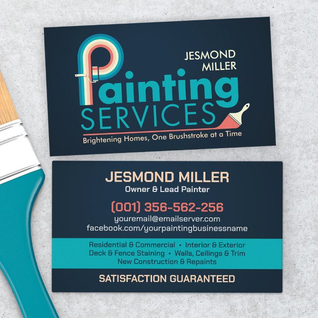 Professionell Painting Services - House Painter Bu Visitkort (Skapare uppladdad)