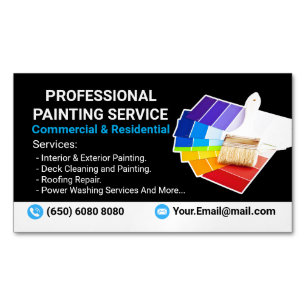 Professionell Painting Services House Painter Magnetiska Visitkort