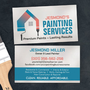 Professionell Painting Services - husmålare Visitkort