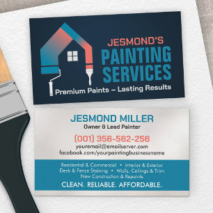 Professionell Painting Services - husmålare Visitkort