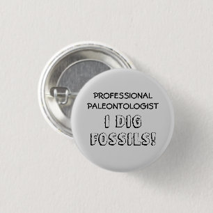 Professionell Paleontolog - jag Gräver Fossils Knapp