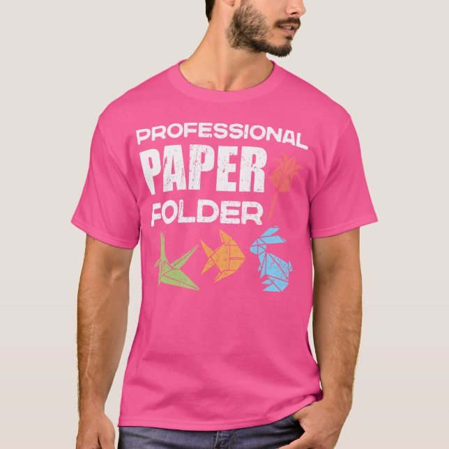 Professionell Papper mapp Origami Master Japanska T Shirt (Framsida)