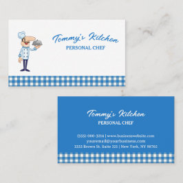 Professionell Personal Chief Catering Food Service Visitkort