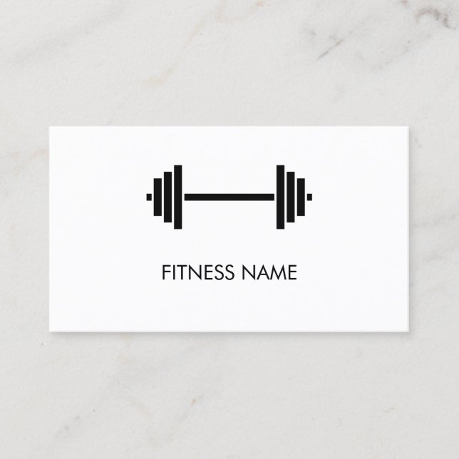 Professionell Personal Fitness Trainer Visitkort (Framsida)
