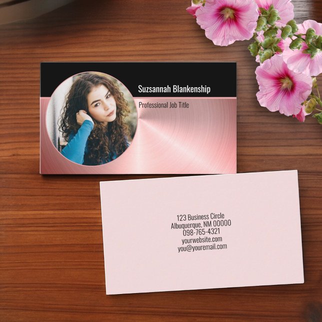 Professionell Personal Security Anpassningsbar Ova Visitkort (front and back professional  photo business card)