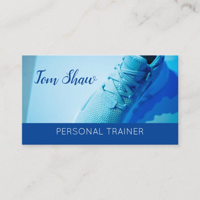 Professionell Personal Trainer Fitness Coach Visitkort (Framsida)