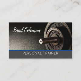 Professionell Personal Trainer Gym Fitness Coach Visitkort
