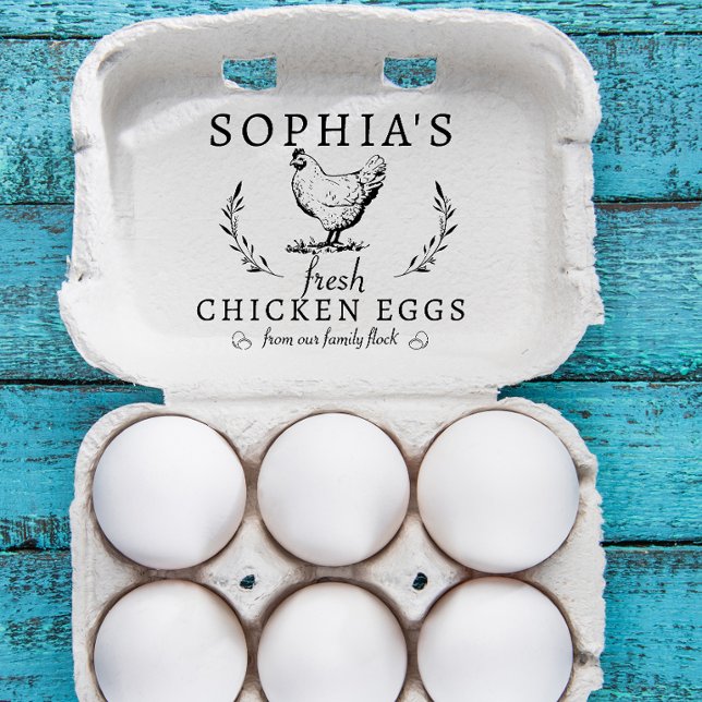 Professionell Personlig Business Namn med offert Stämpel (Personalized business name egg stamp for egg lovers)