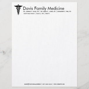 Professionell Personlig Doktor Stationery Brevhuvud