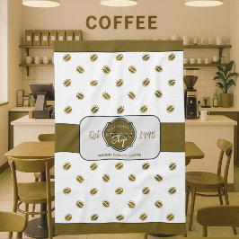 Professionell personlig logotyp för kafé kökshandduk