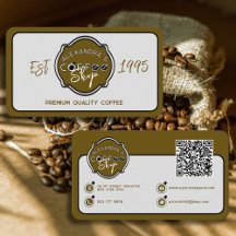 Professionell personlig logotyp för kafé