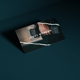 Professionell personlig tränare Fitness Foto Visitkort