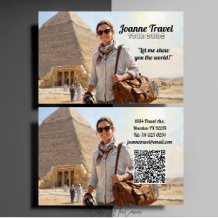 Professionell Personlig Turguide Pyramid Visitkort