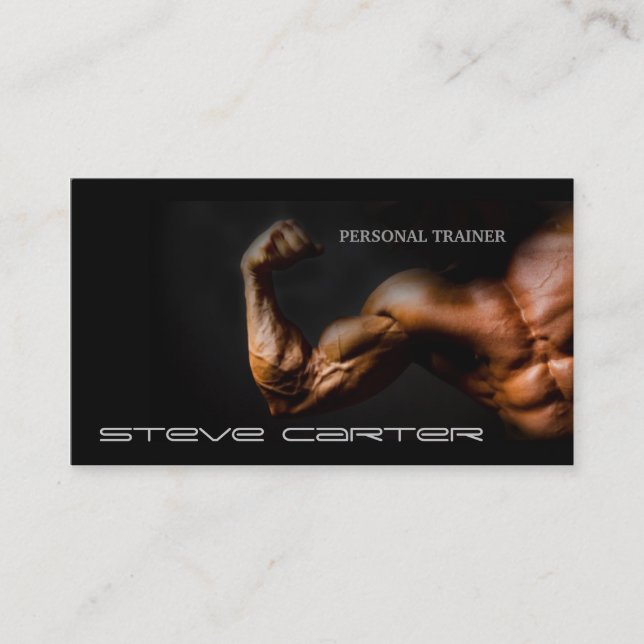 professionell Personligt utbildare/Bodybuilder-kor Visitkort (Framsida)