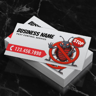 Professionell Pest Control Bedbug Exterminator Visitkort