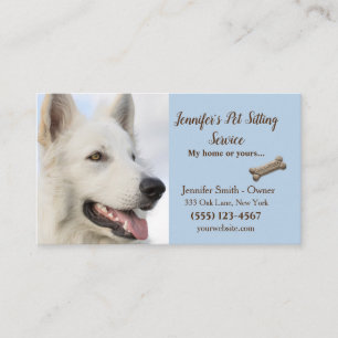 Professionell Pet Sitta eller Dog Walker Visitkort