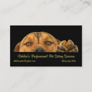 Professionell Pet Sitta Services Business Visitkort