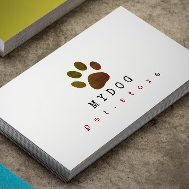 Professionell Pet Store. Djur Visitkort (Skapare uppladdad)