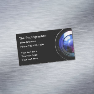 Professionell Photograf Affärskort Magnet