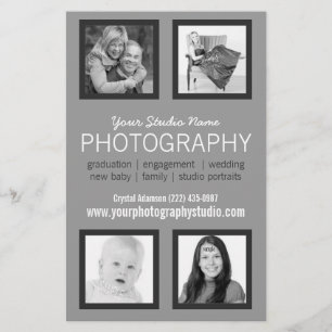Professionell Photografer Business Handout Flygblad
