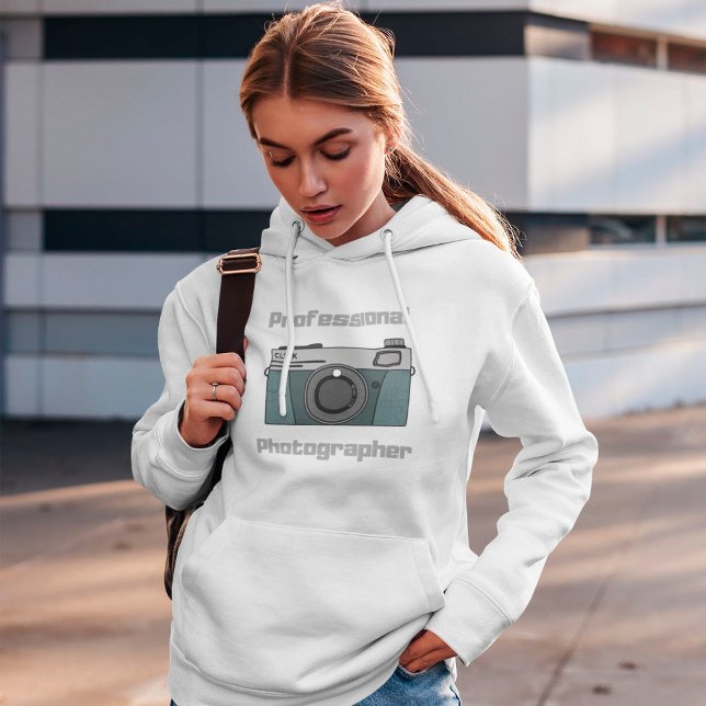 Professionell Photographer Hoodie T Shirt (Skapare uppladdad)