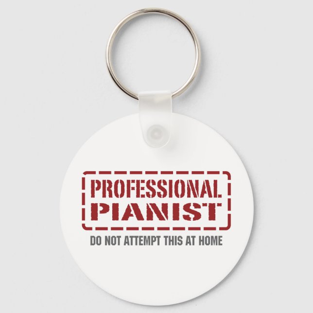 Professionell Pianist Nyckelring (Framsida)