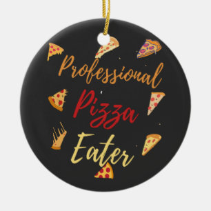 Professionell Pizza Eater Julgransprydnad Keramik
