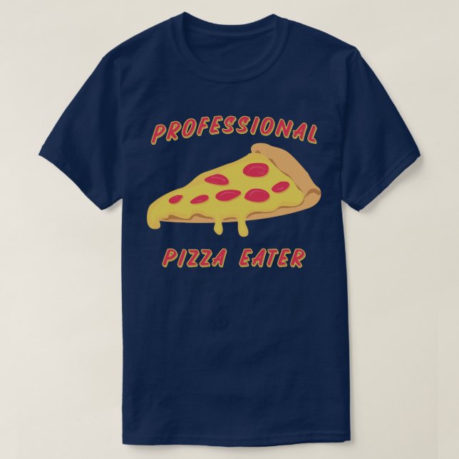 Professionell Pizza Eater T Shirt (Design framsida)