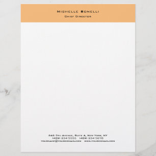 Professionell Plain Modern Minimalist Letterhead Brevhuvud
