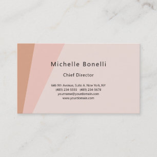 Professionell Plain Modern Minimalist Pastel Färg Visitkort