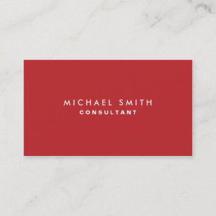 Professionell Plain Red Elegant Real Gods Visitkort
