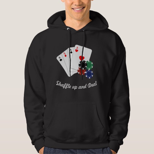 Professionell Poker Player Dream Ess Hoodie (Framsida)